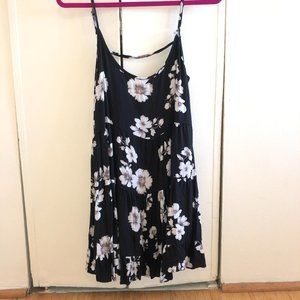 Brandy Melville Black Floral Jada Dress